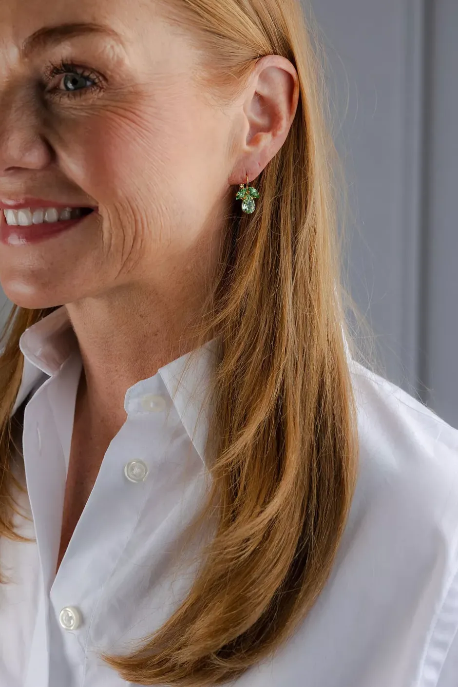 Petite Timo Earrings Gold Navette Peridot Drop Chrysolite^CAROLINE SVEDBOM Online