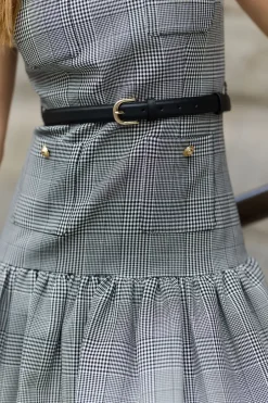 Prince Of Wales Check Mini Dress Black And White^SELF-PORTRAIT Fashion