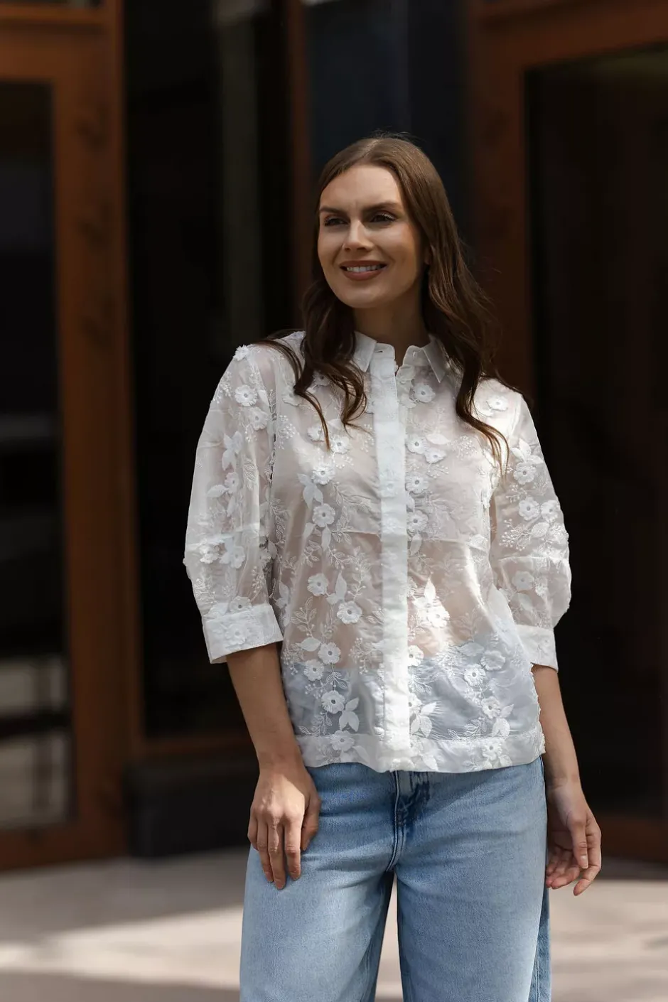 Pust Blouse White^MUNTHE Sale