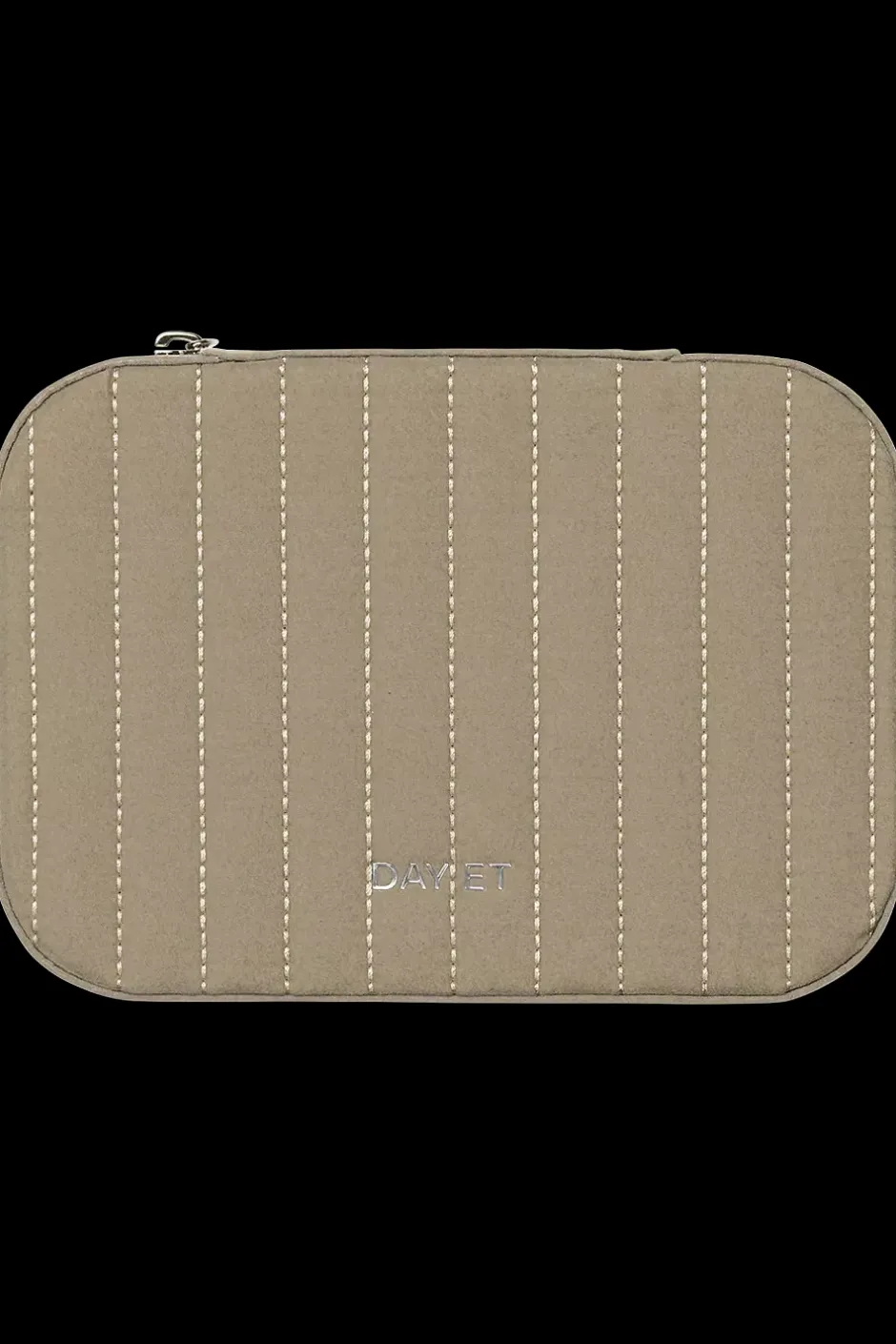 Q Velvet Stripe Zip Box Cobbelstone^DAY ET New