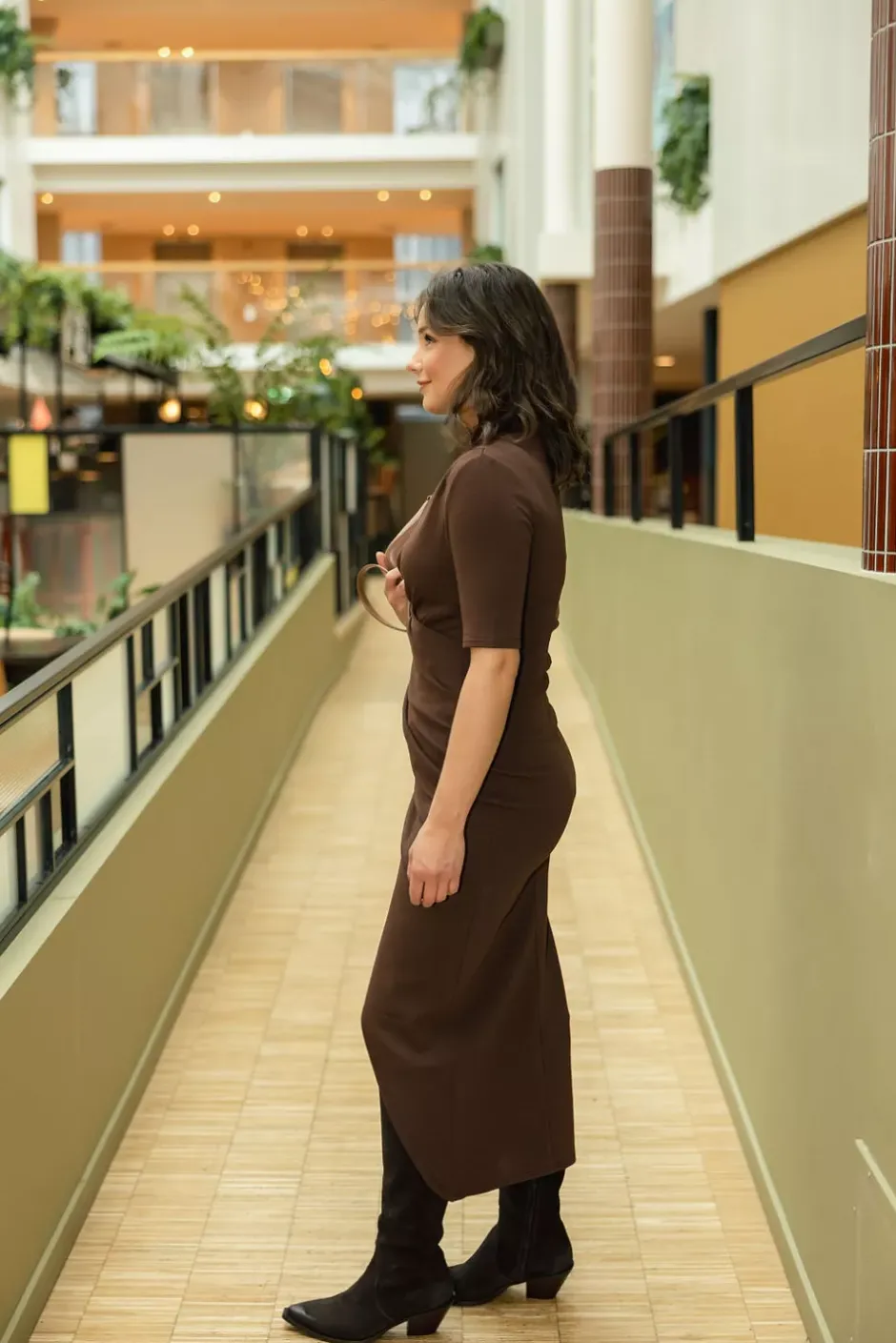 Que Dress Brown^HIIL STUDIO Discount