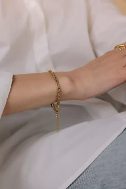 Rope Chain Bracelet Gold^HIIL STUDIO JEWELRY Hot