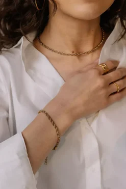 Rope Chain Bracelet Gold^HIIL STUDIO JEWELRY Hot