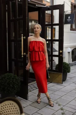 Sculpted Slim Dress Red^CARMA Hot