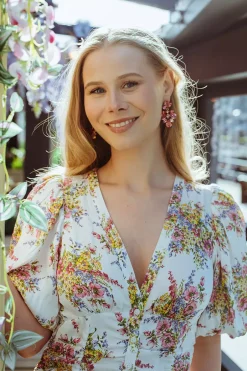 Selene Earrings Gold Sunset Combo^CAROLINE SVEDBOM New