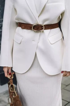 Signature Link Belt Toffee Suede^ANINE BING Fashion
