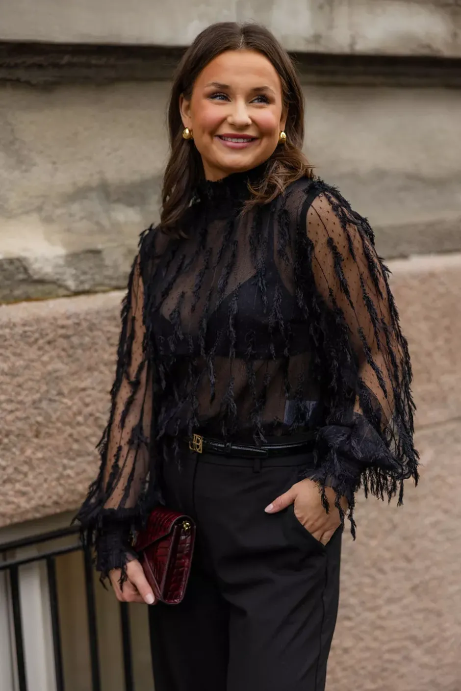 Skallo Blouse Black^MUNTHE Clearance