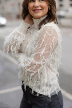 Skallo Blouse Creme^MUNTHE Online