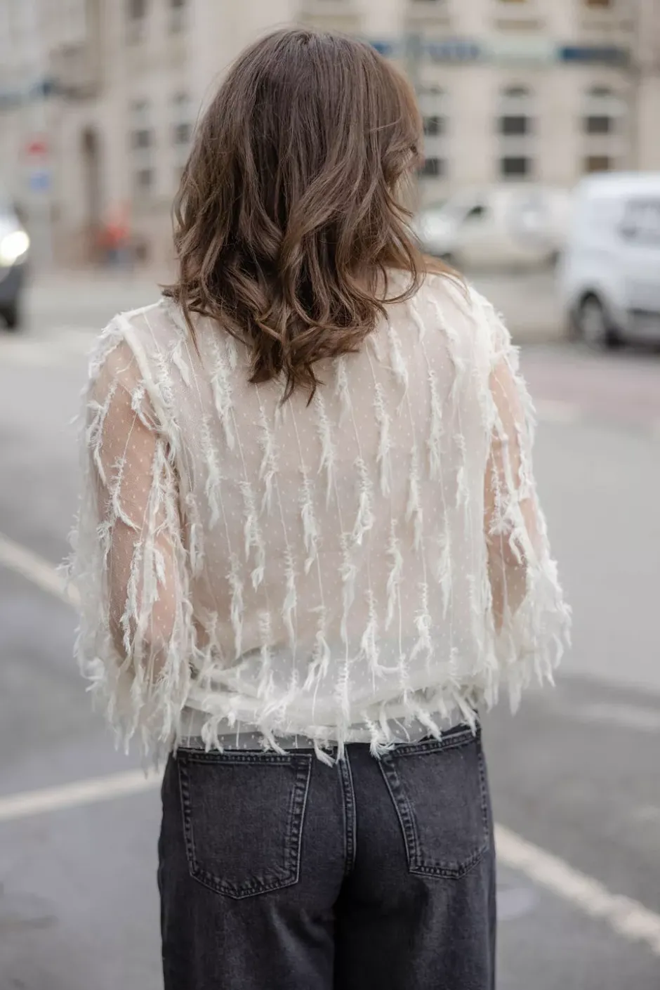 Skallo Blouse Creme^MUNTHE Online