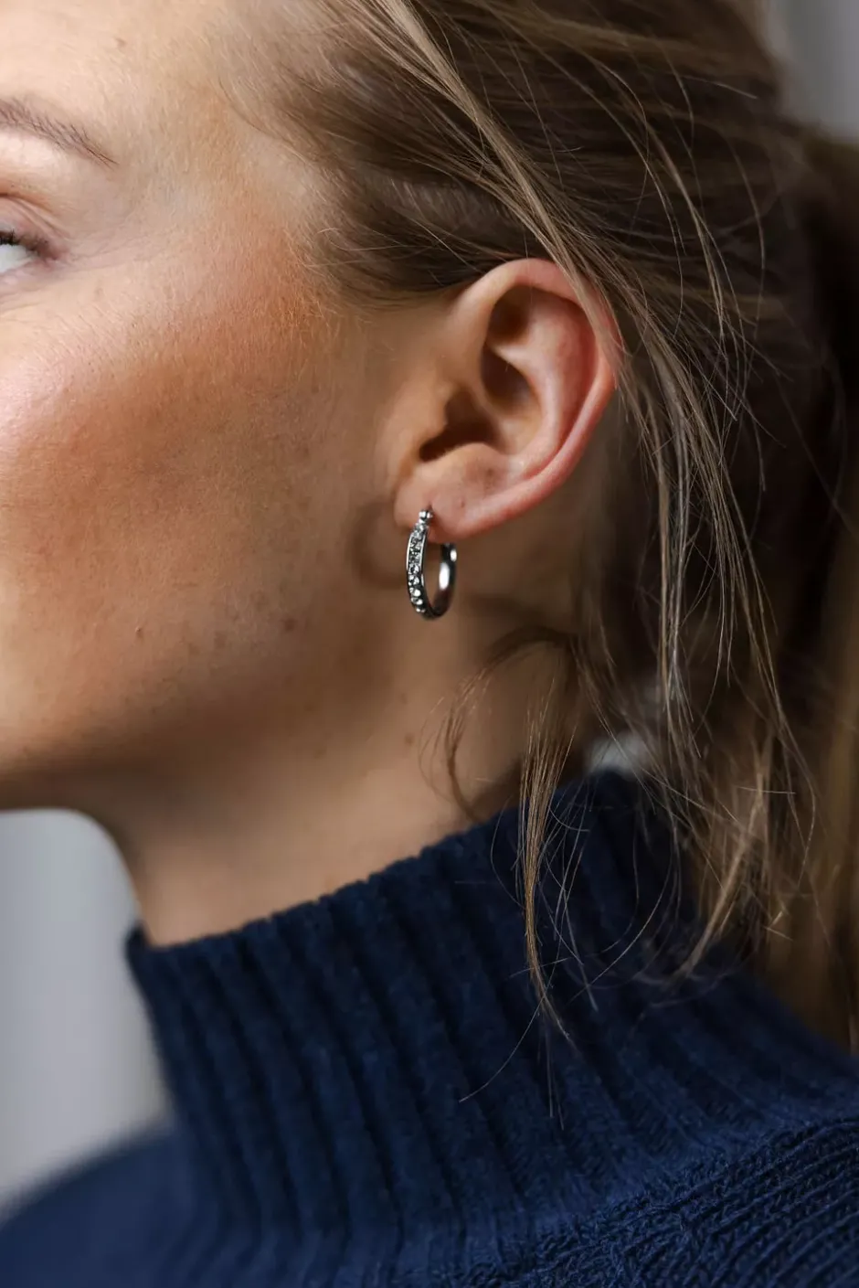 Sparkling Hoops Silver 20mm^HIIL STUDIO JEWELRY Discount