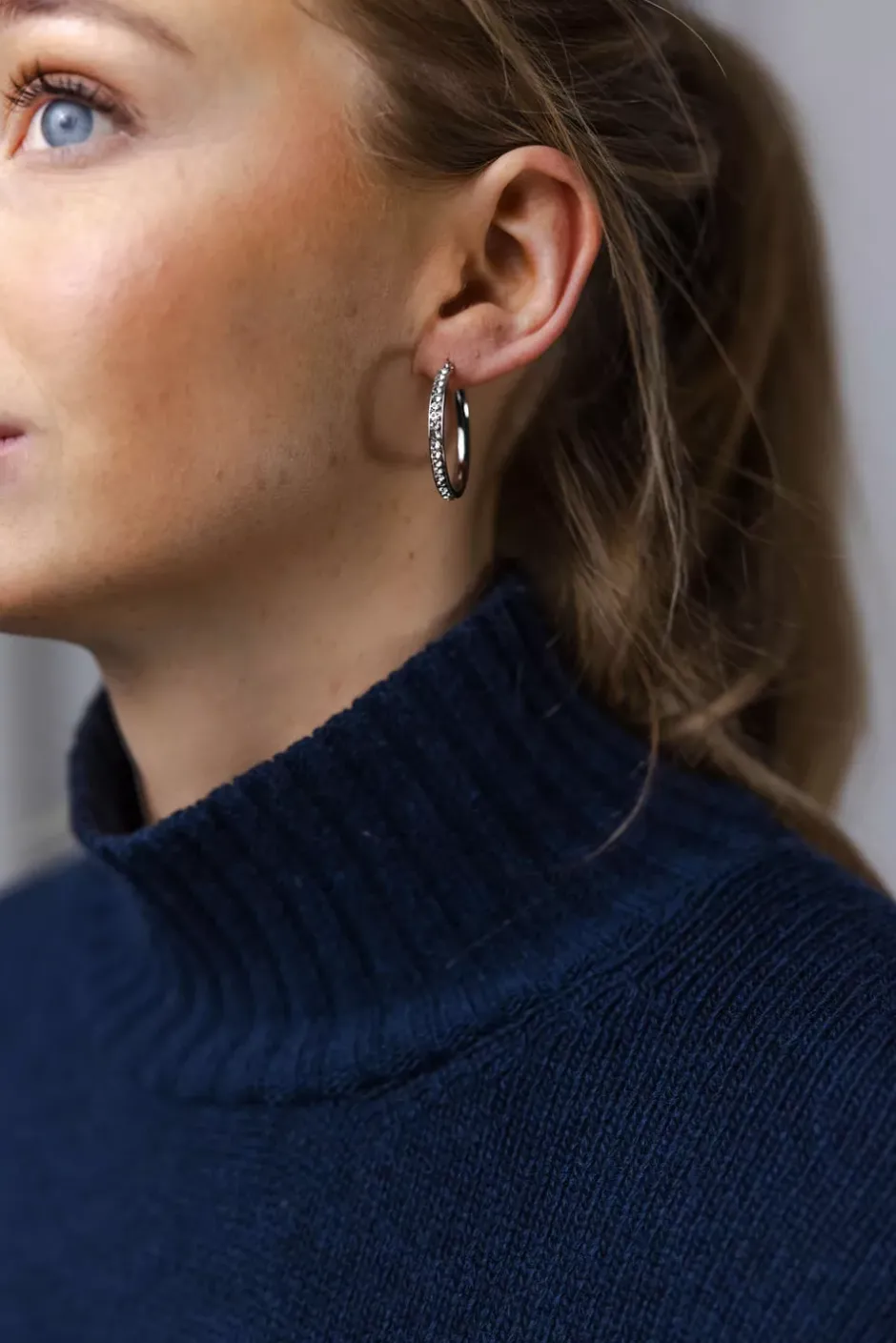 Sparkling Hoops Silver 30mm^HIIL STUDIO JEWELRY Sale