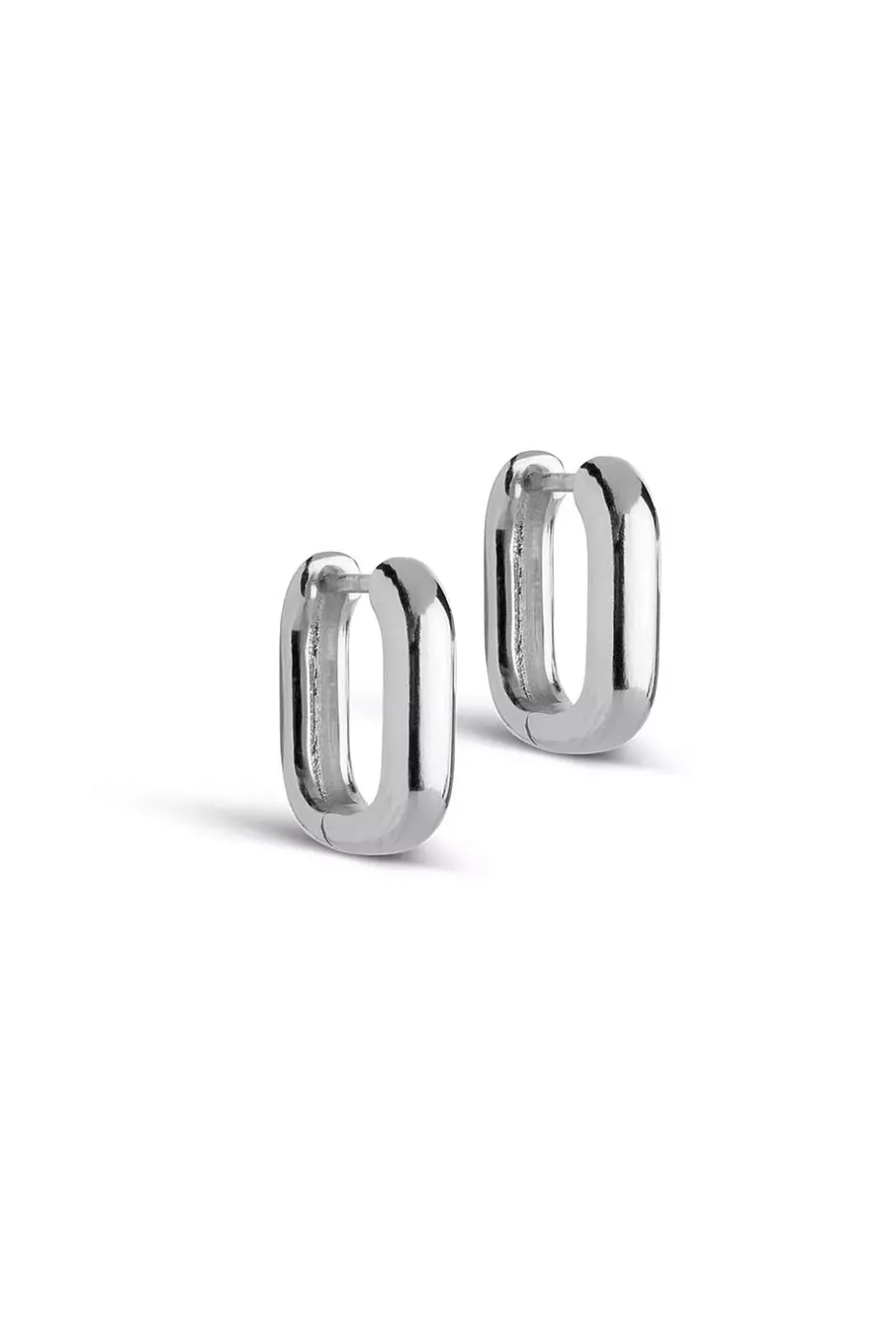 Square 15MM Hoops Silver^ENAMEL COPENHAGEN Clearance