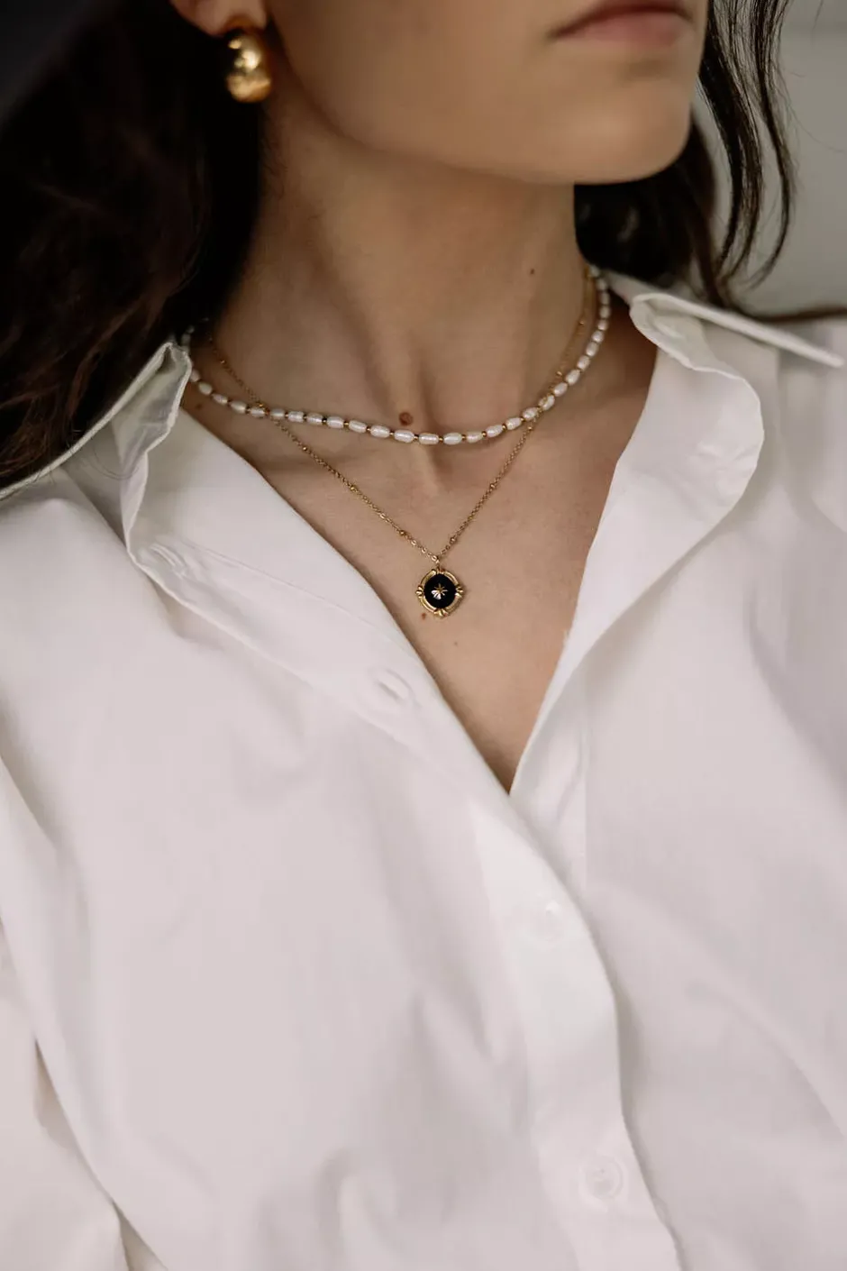 Star Black Necklace^HIIL STUDIO JEWELRY Sale