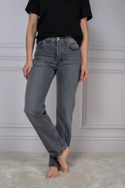 Straight Leg Denim Grey^DAGMAR Hot