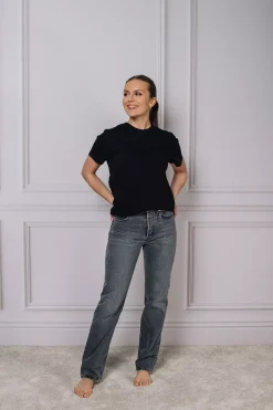 Straight Leg Denim Grey^DAGMAR Hot