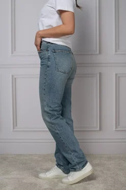 Straight Leg Denim Light Blue Wash^DAGMAR Fashion