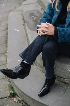 Tania Croco Boots Black Embossed^ANINE BING Best