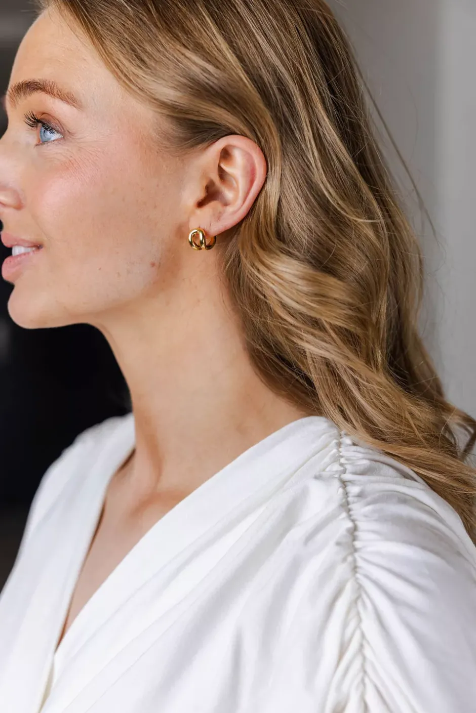 The Asta Earrings Gold^LIÈ STUDIO Online