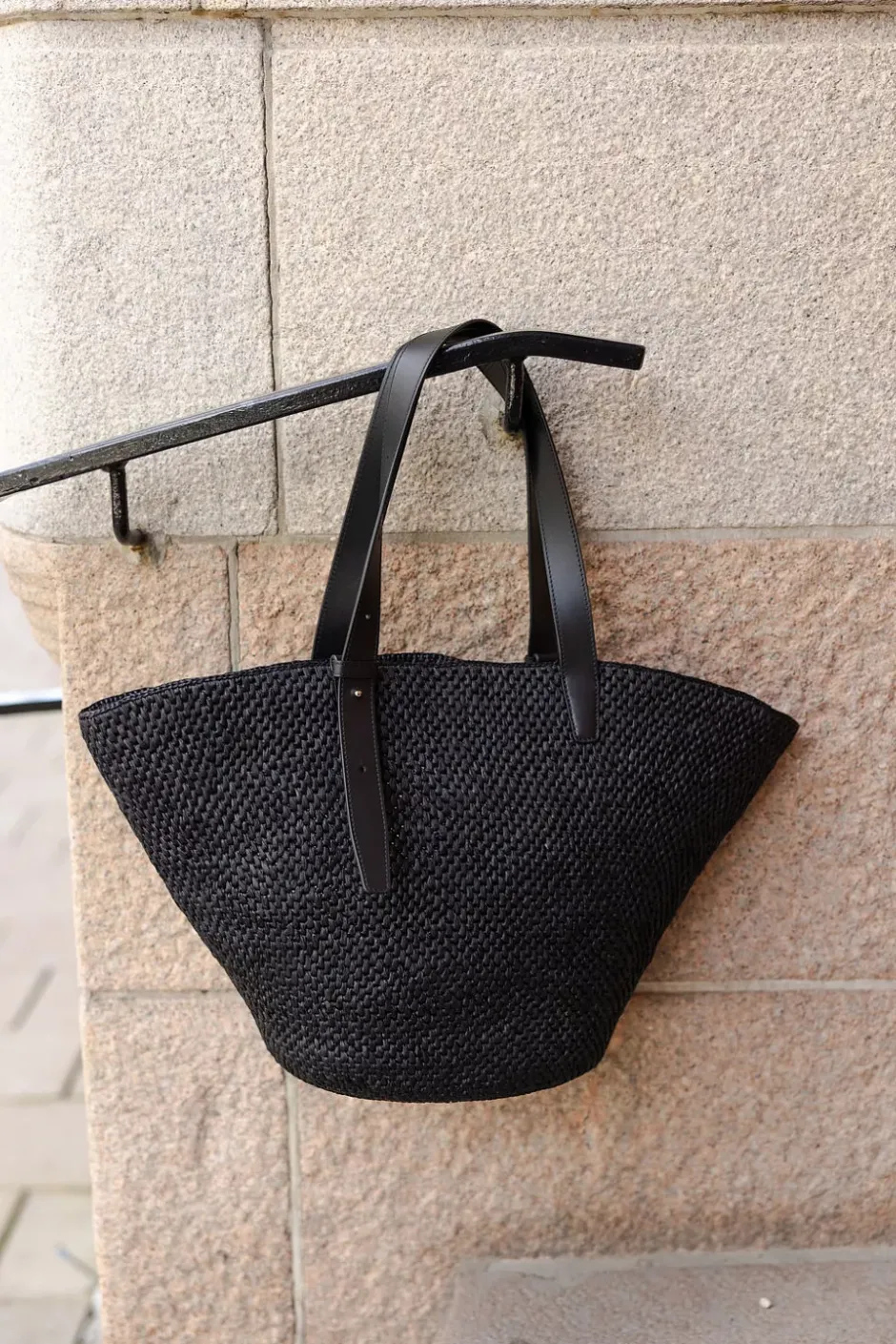 The Bianca Raffia Bag Large^LIÈ STUDIO New
