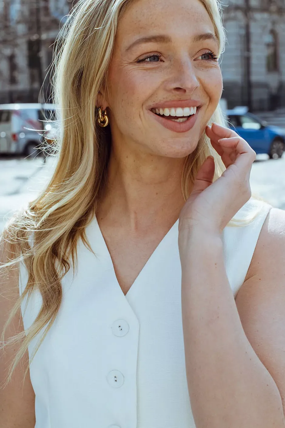 The Esther Earrings Gold^LIÈ STUDIO New