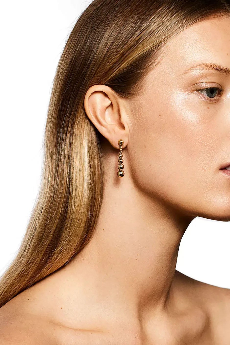 The Rebecca Earrings Gold^LIÈ STUDIO Clearance