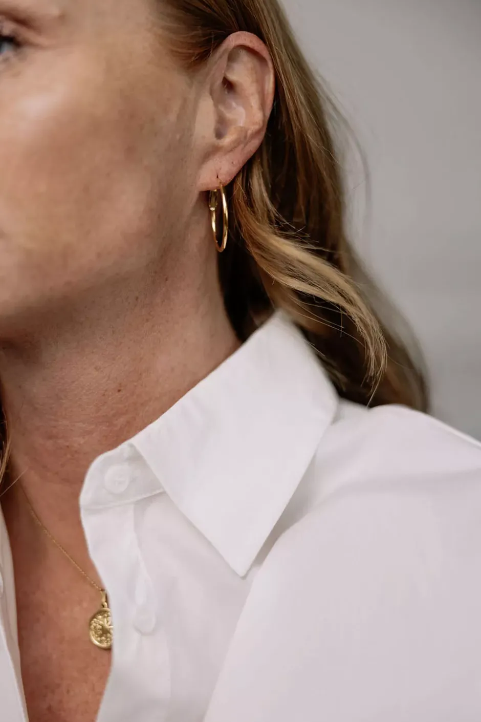 Thin Hoops Medium Gold^HIIL STUDIO JEWELRY Online
