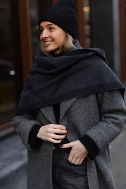Triangle Scarf Charcoal/Volcano^ENVELOPE1976 Online