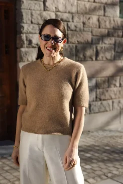 Trine Knit Tee Nature^CARMA COLLECTION Hot