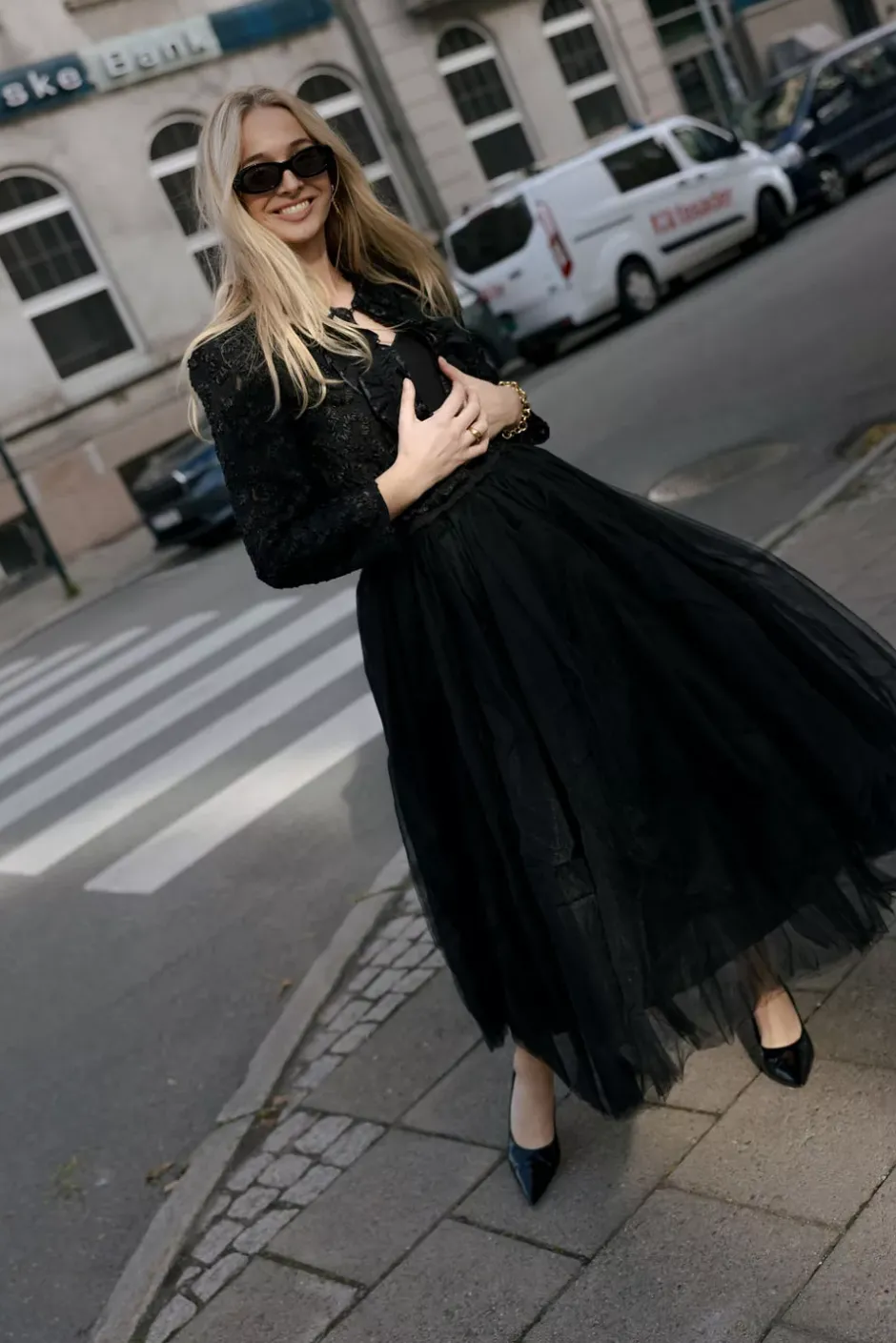 Tulle Maxi Skirt Black^CARMA Discount