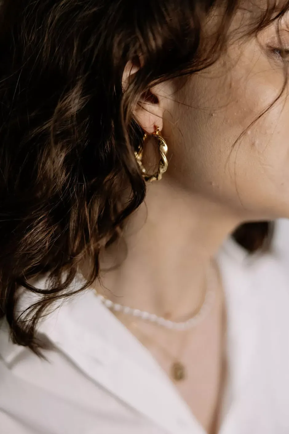 Twisted Earrings Large Gold^HIIL STUDIO JEWELRY Online