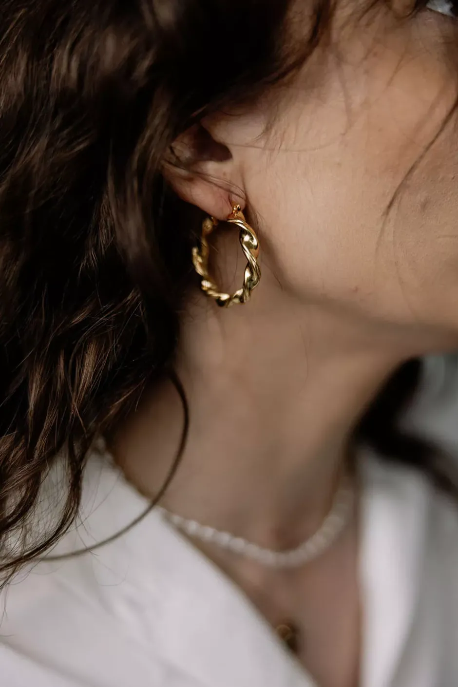 Twisted Earrings Large Gold^HIIL STUDIO JEWELRY Online