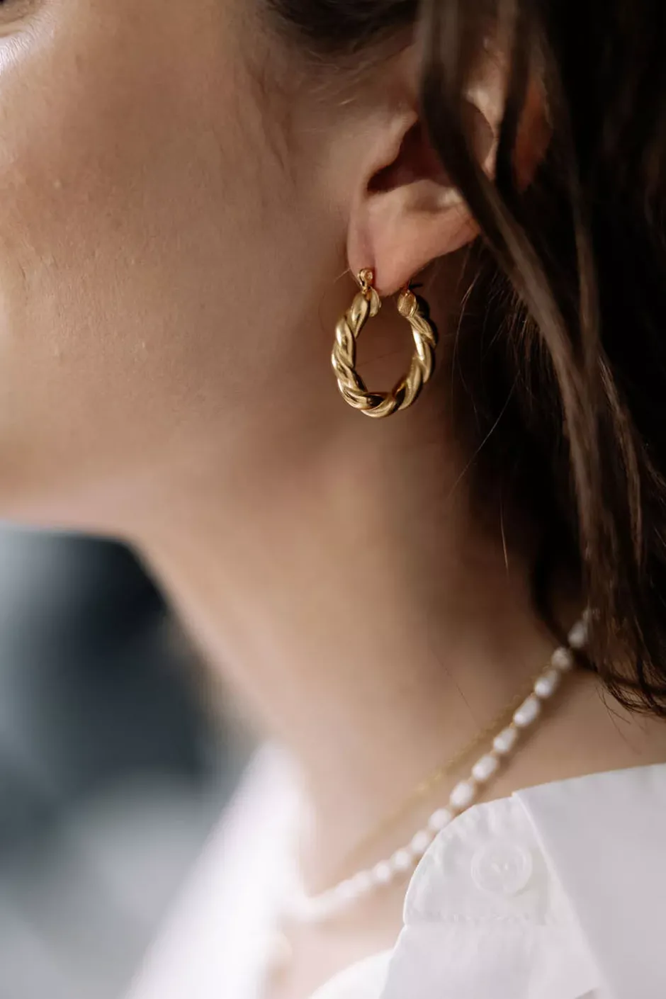Twisted Earrings Medium Gold^HIIL STUDIO JEWELRY Online