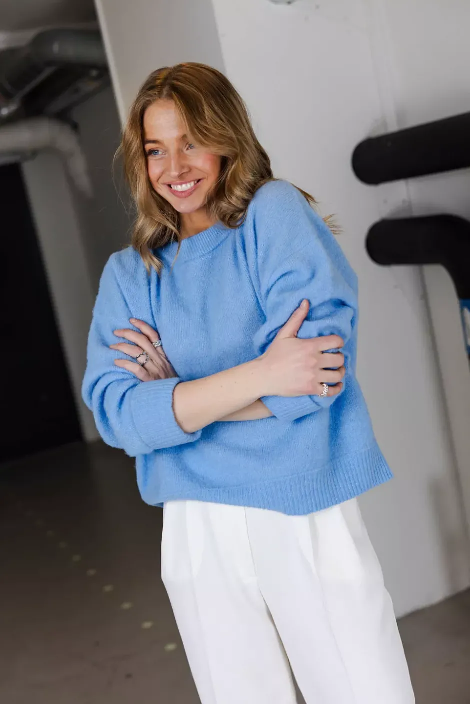 Vitow Sweater Atmosphere Melange^AMERICAN VINTAGE Outlet