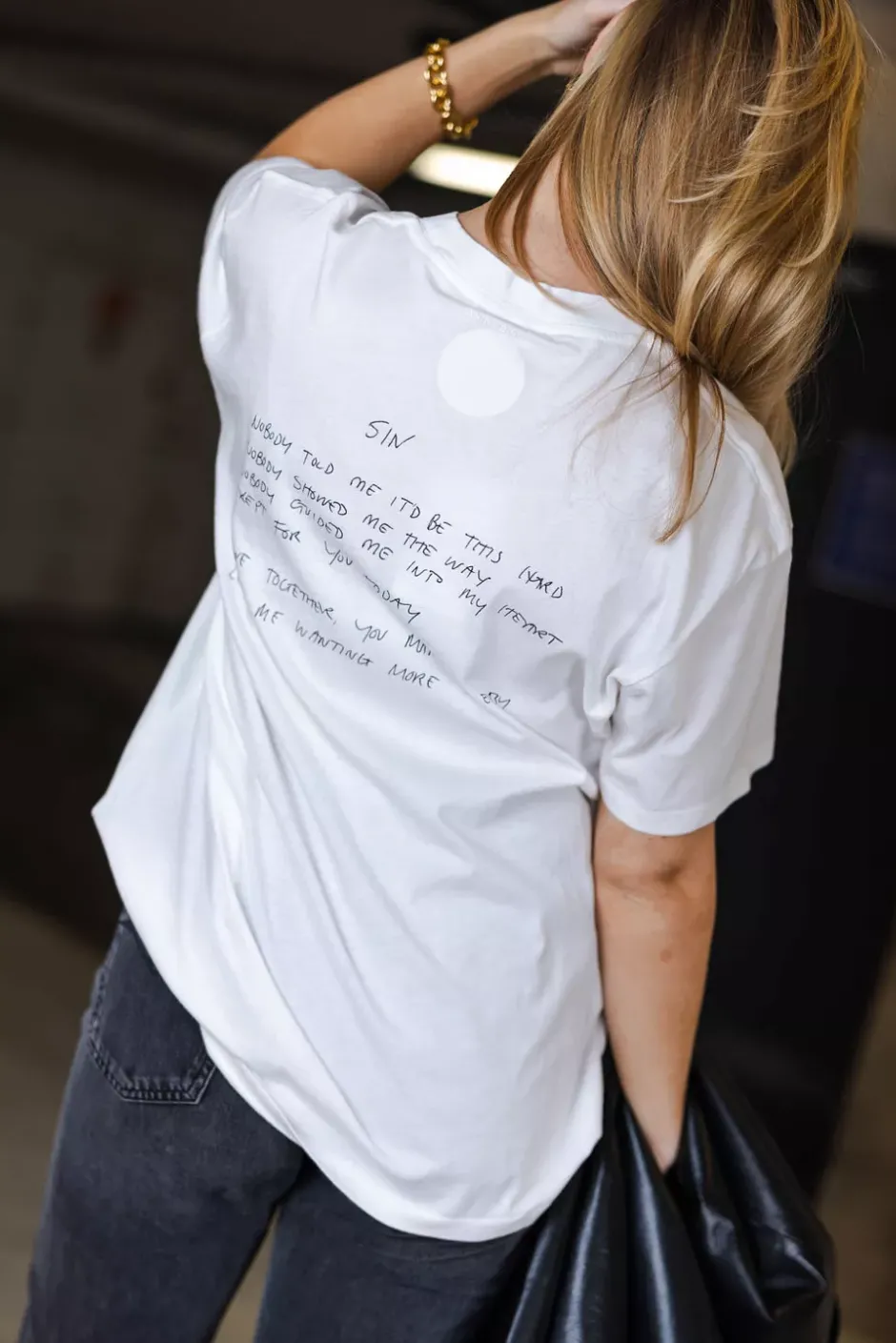Walker Tee Lyrics Ivory^ANINE BING Fashion