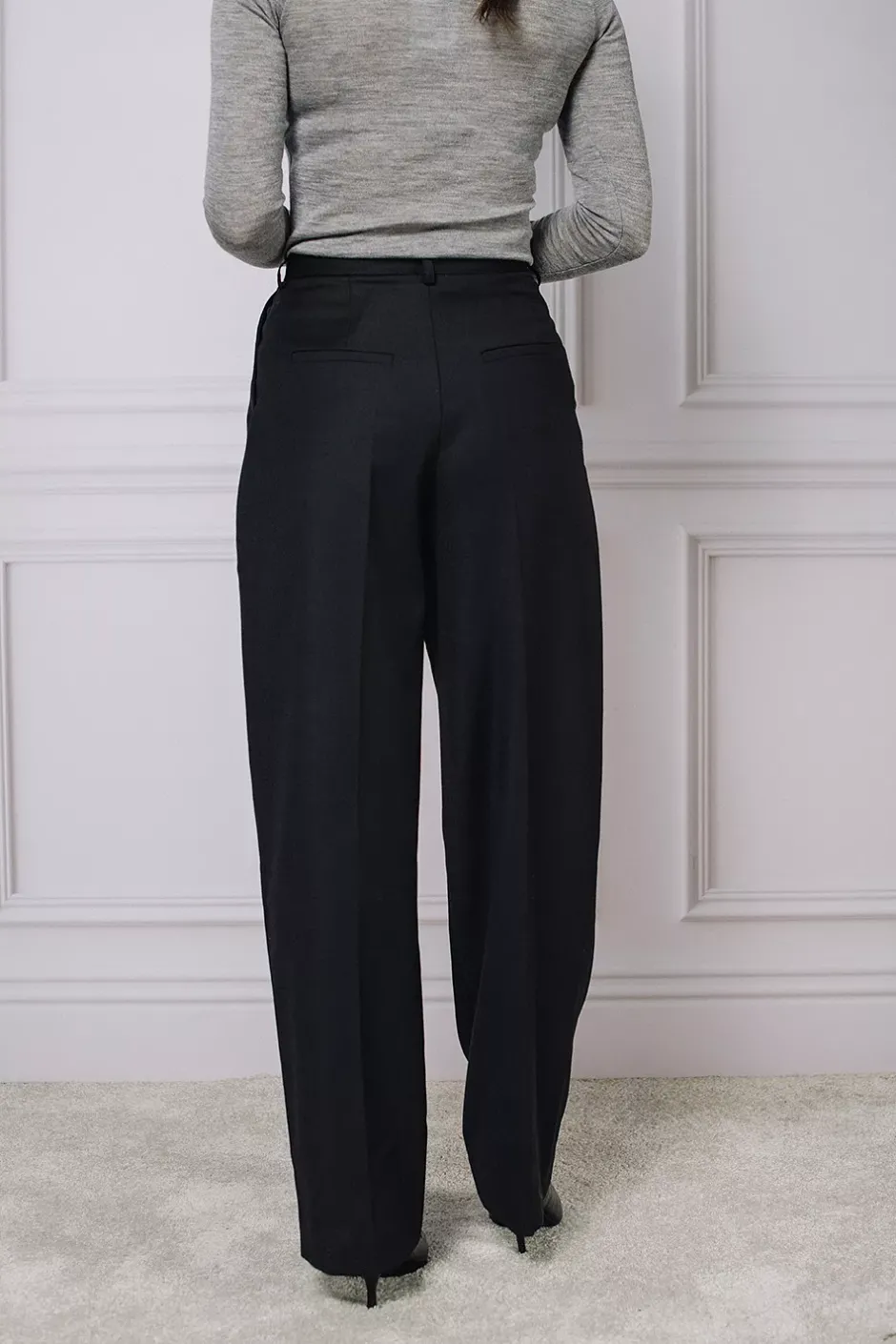 Wide Suit Trousers Black^DAGMAR Sale