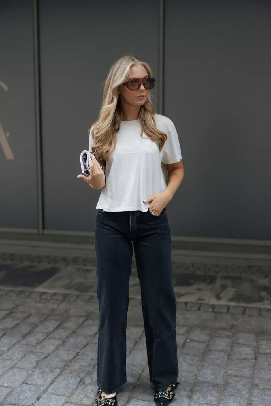 Ypawood Cropped T-shirt Heather Grey^AMERICAN VINTAGE Outlet