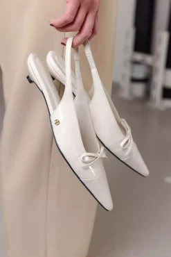 Zoey Slingback Heels Bone^ANINE BING Clearance